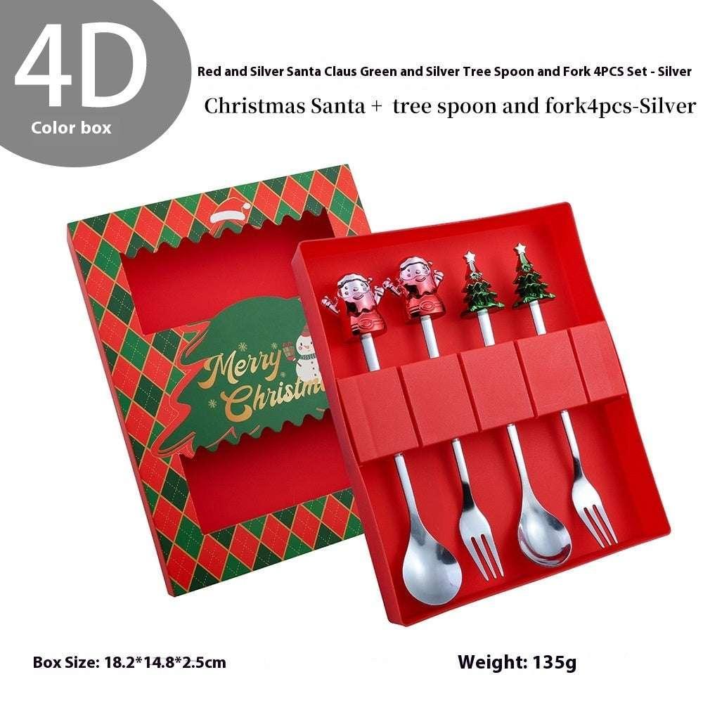 Christmas Cartoon Spoon Set | Cute Stainless Steel Kit - ZA-Zola