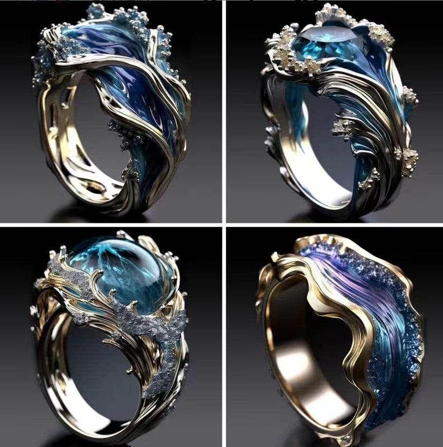 HAILANG Adjustable Resin Diamond Ring for Women - ZA-Zola