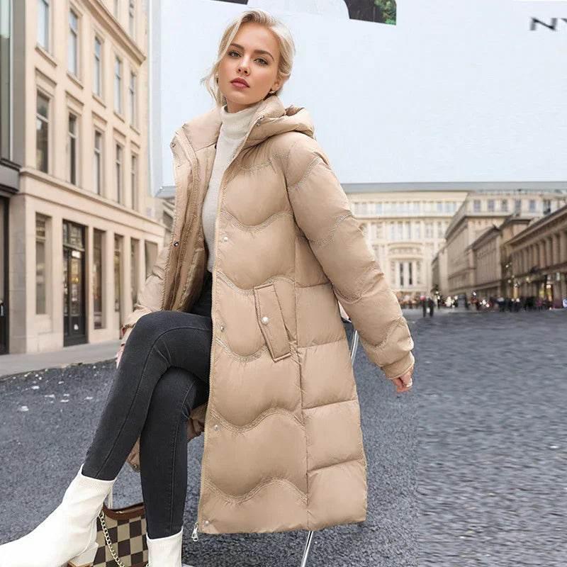 Shop Women's Mid-Length Down Cotton Jacket – Winter Ready - ZA-Zola