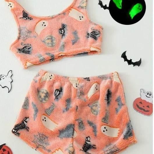 Halloween Luminous Pajamas | ZA-Zola Flannel Set - ZA-Zola