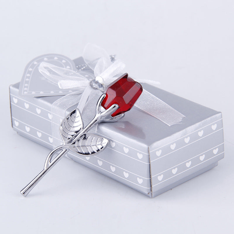 Mother’s Day Crystal Rose Ornament | Elegant Creative Gift