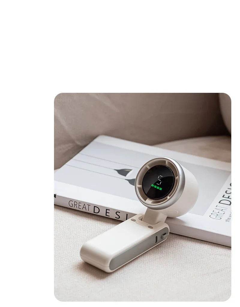 Mini Turbo Folding Fan with Neck & Desk Use - ZA-Zola