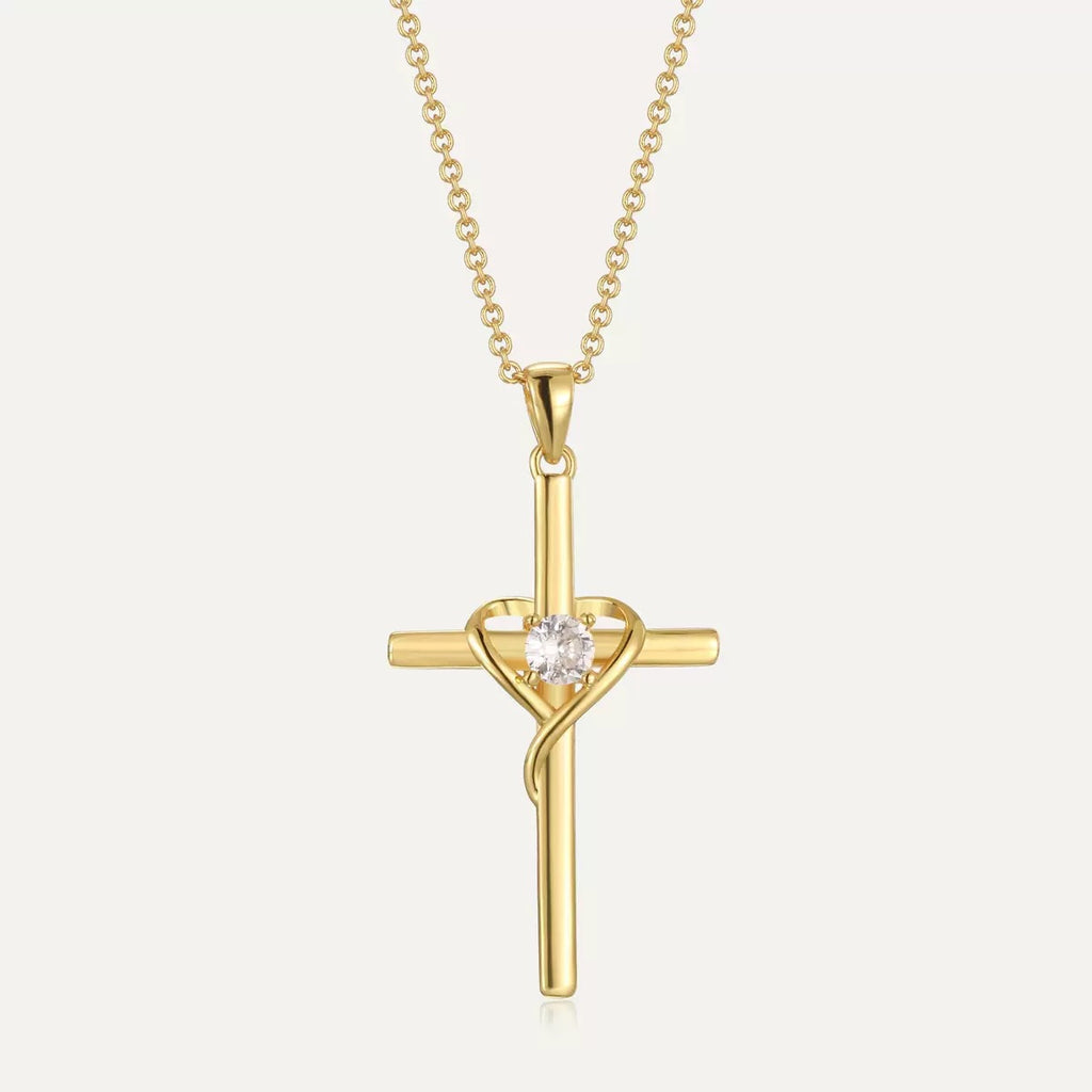 Diamond Cross Necklace for Women | Easter Jewelry