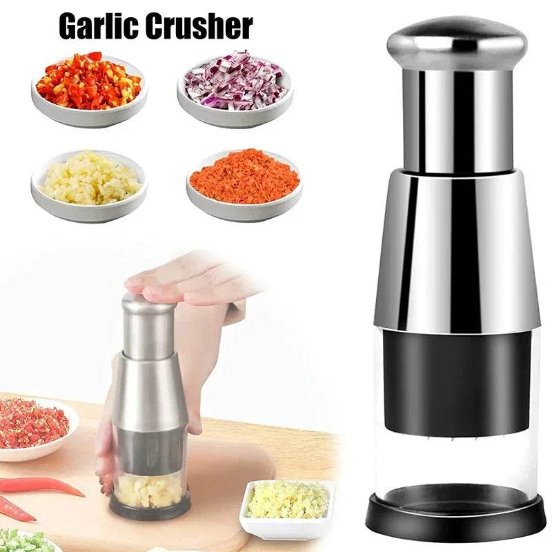 Manual Garlic Crusher & Vegetable Chopper – Easy Press - ZA-Zola