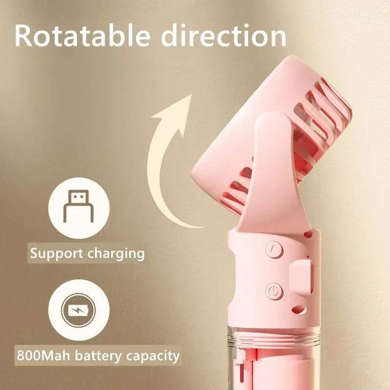 Portable 4-Speed Spray Mist Fan USB Rechargeable - ZA-Zola
