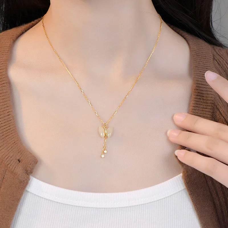 Shop Butterfly Tassel Necklace – S925 Sterling Silver - ZA-Zola