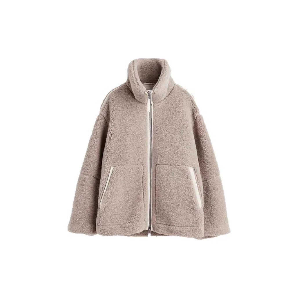 Women Casual Zip Coat | Loose Korean Style Jacket - ZA-Zola