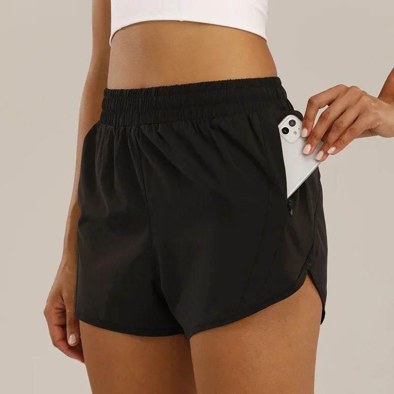 Breathable Summer Sports Shorts with Zipper Pockets - ZA-Zola