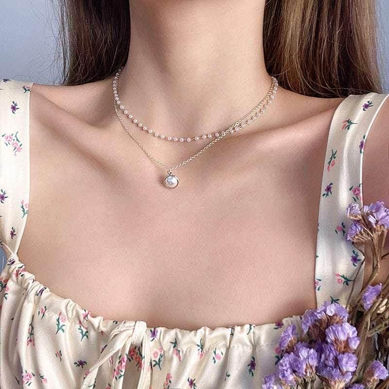 Double-Layer Pearl Necklace – Summer INS Style - ZA-Zola