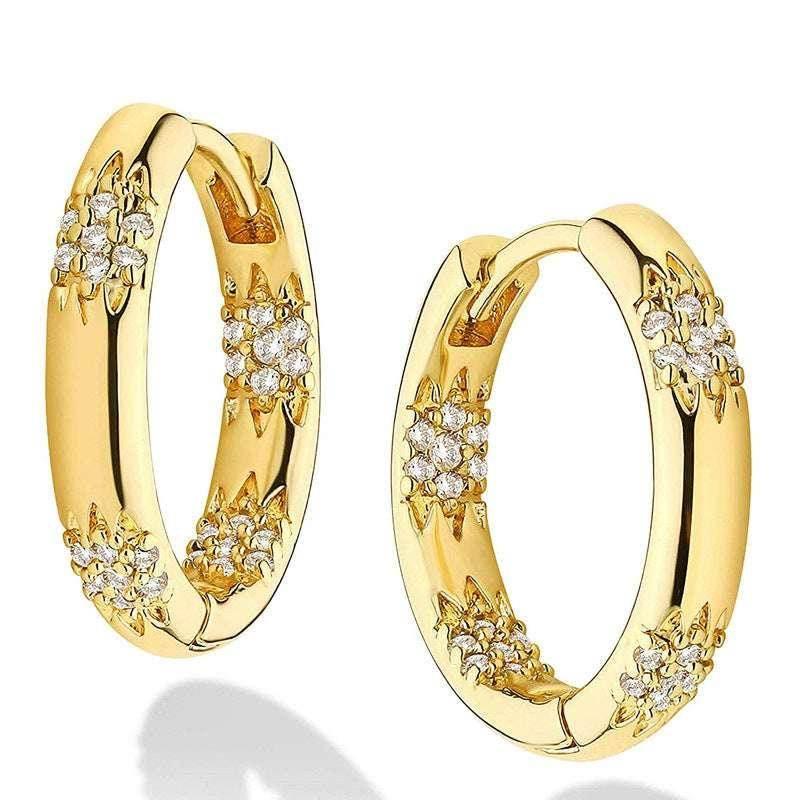 Elegant Wheat-Inspired Zircon Earrings for Women - ZA-Zola