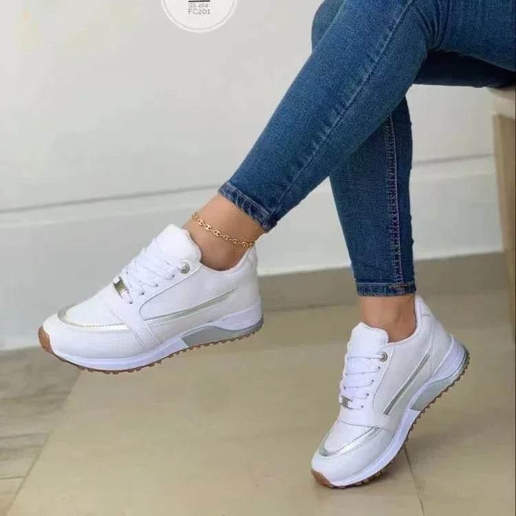 Stylish Women's Lace-up Flats | Comfy & Chic Sneakers - ZA-Zola