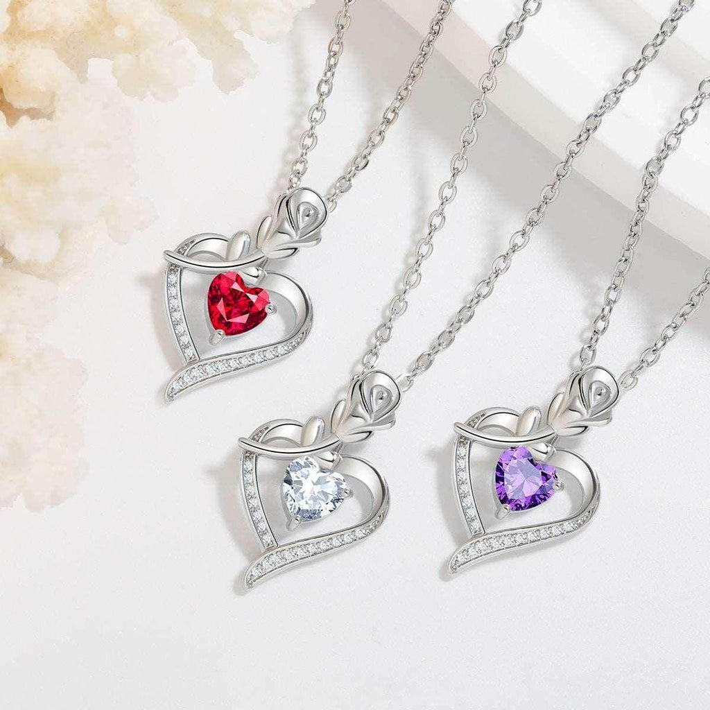 Shop Rose Heart Necklace – Timeless Love Gift! - ZA-Zola