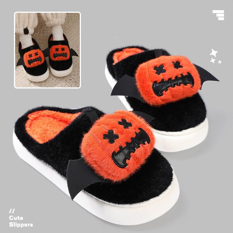 ZA-Zola Halloween Pumpkin Slippers | Cozy Indoor - ZA-Zola