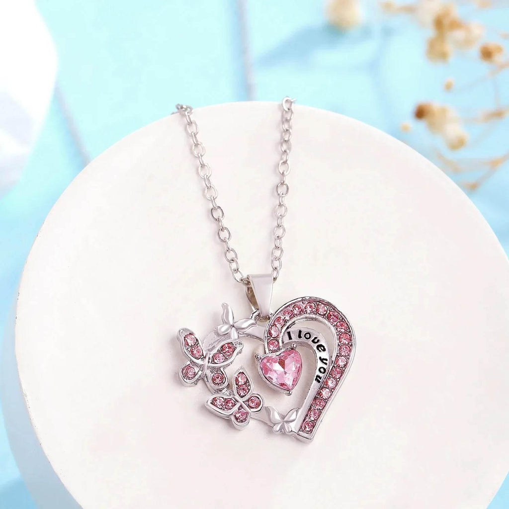Shop Butterfly Heart Necklace – Perfect Gift Today! - ZA-Zola