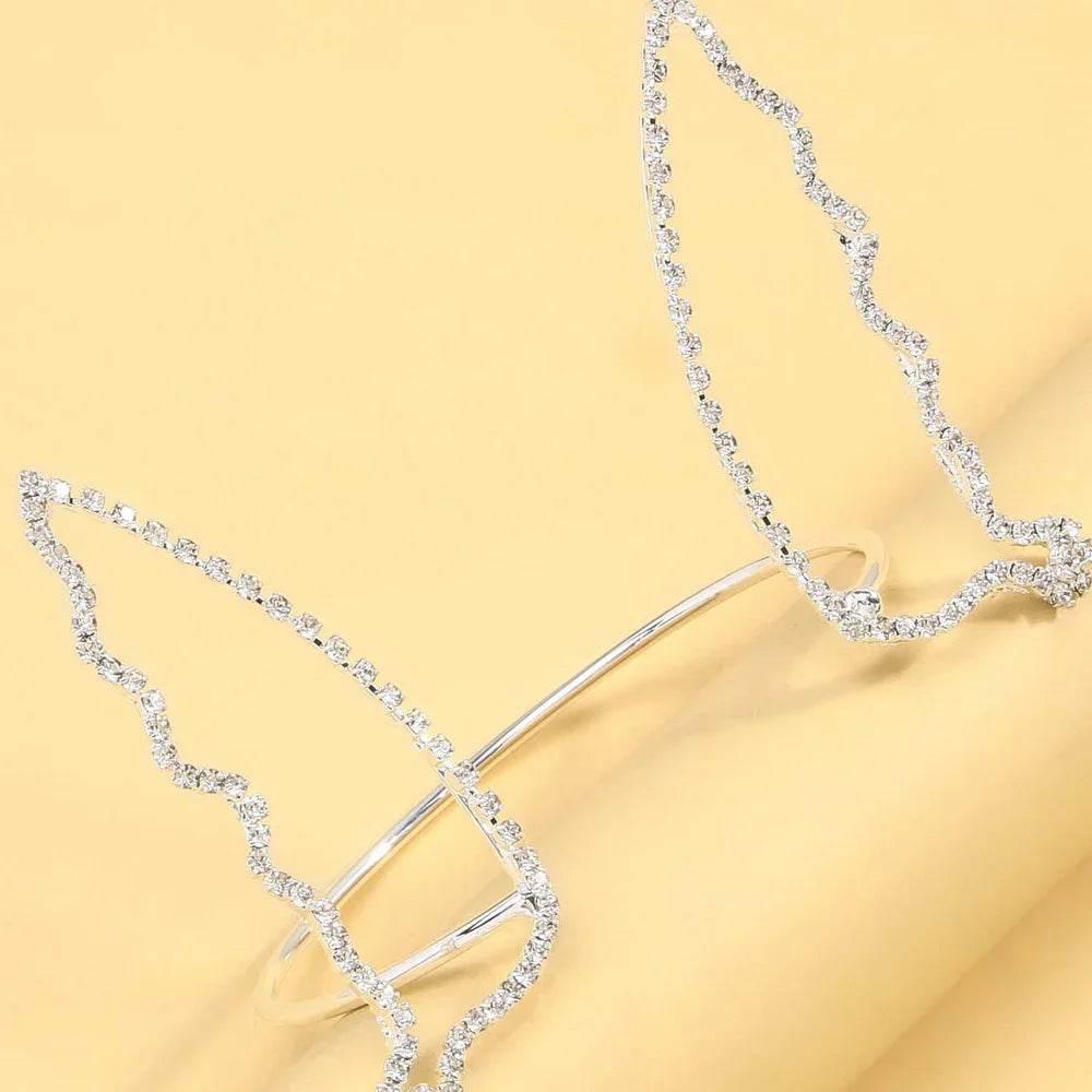 Elegant Butterfly Bracelet – Sparkling Rhinestone Charm - ZA-Zola