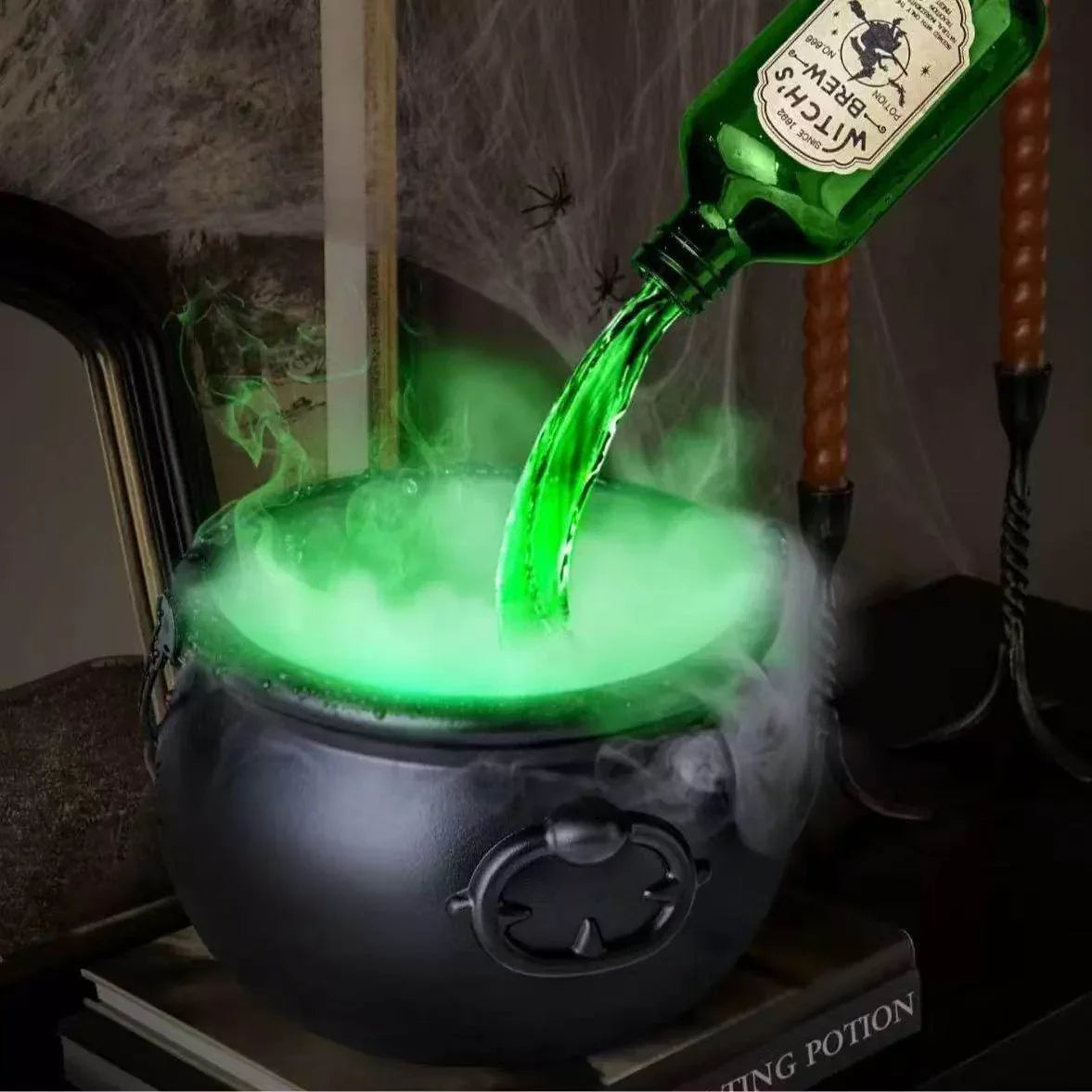 ZA-Zola Black Wizard Cauldron Magic Halloween Decor - ZA-Zola