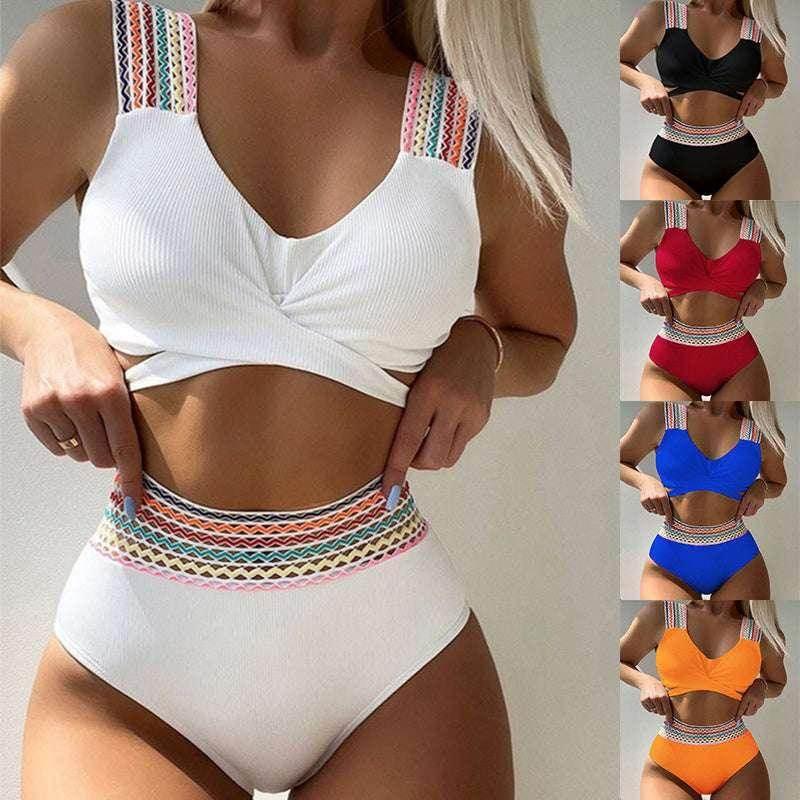Slim Fit Triangle Bikini Set – Backless Style - ZA-Zola