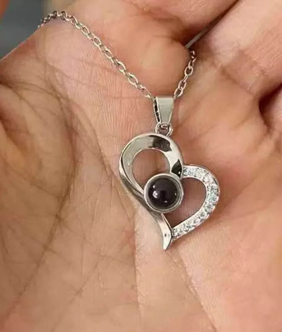 “I Love You” Projection Necklace – Rose Gold Gift - ZA-Zola