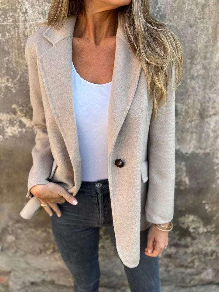 Short Blazer Jacket Women Winter Commuter - ZA-Zola