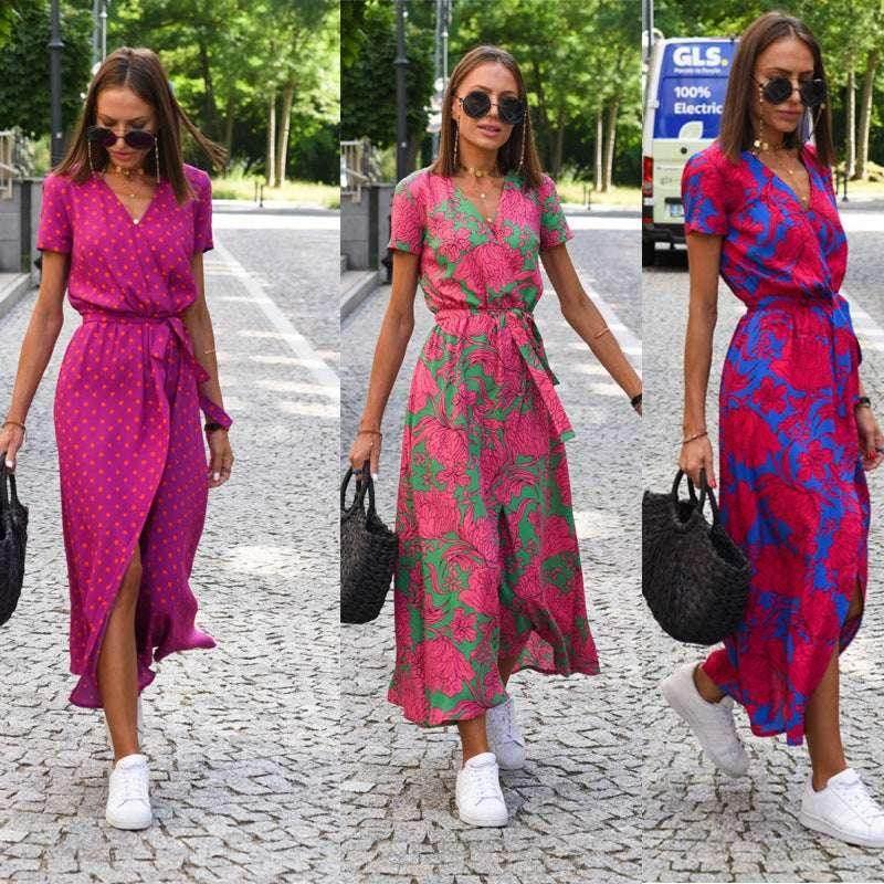 Stylish Printed Beach Dress – Light & Breezy Fit - ZA-Zola