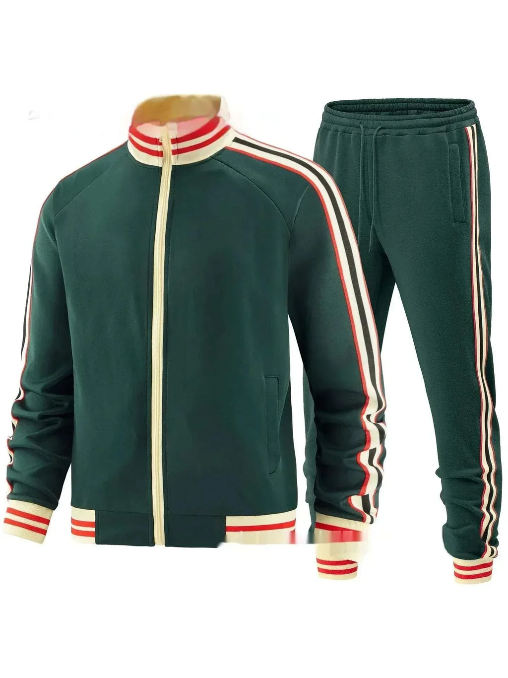 Men’s Casual Sports Suit – Fleece Lined Two-Piece Set - ZA-Zola