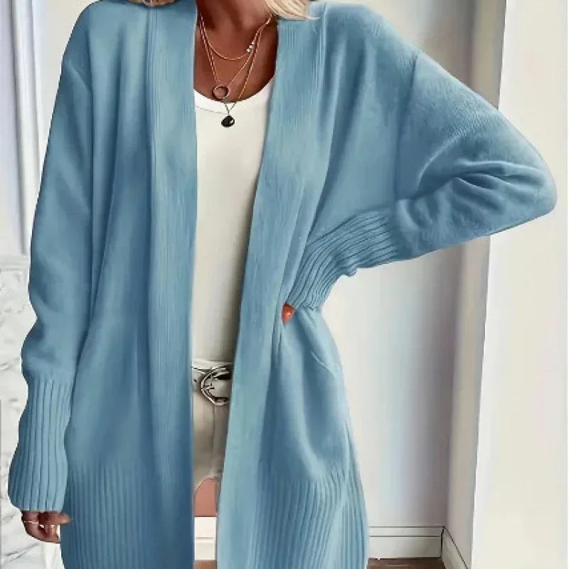 Shawl Sweater with Pockets | Casual Elegant Style - ZA-Zola