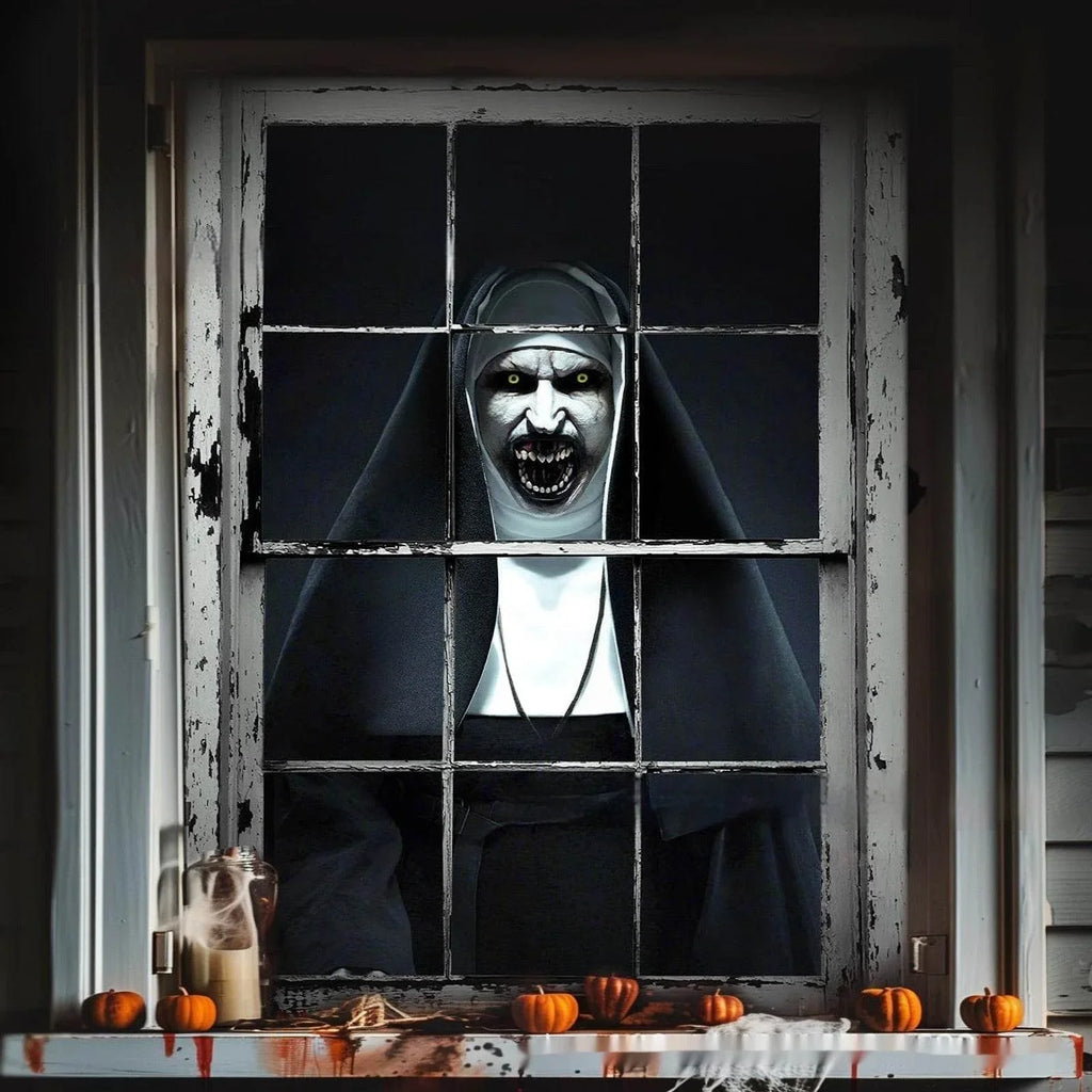 ZA-Zola 3D Witch Halloween Window Cover Decor - ZA-Zola