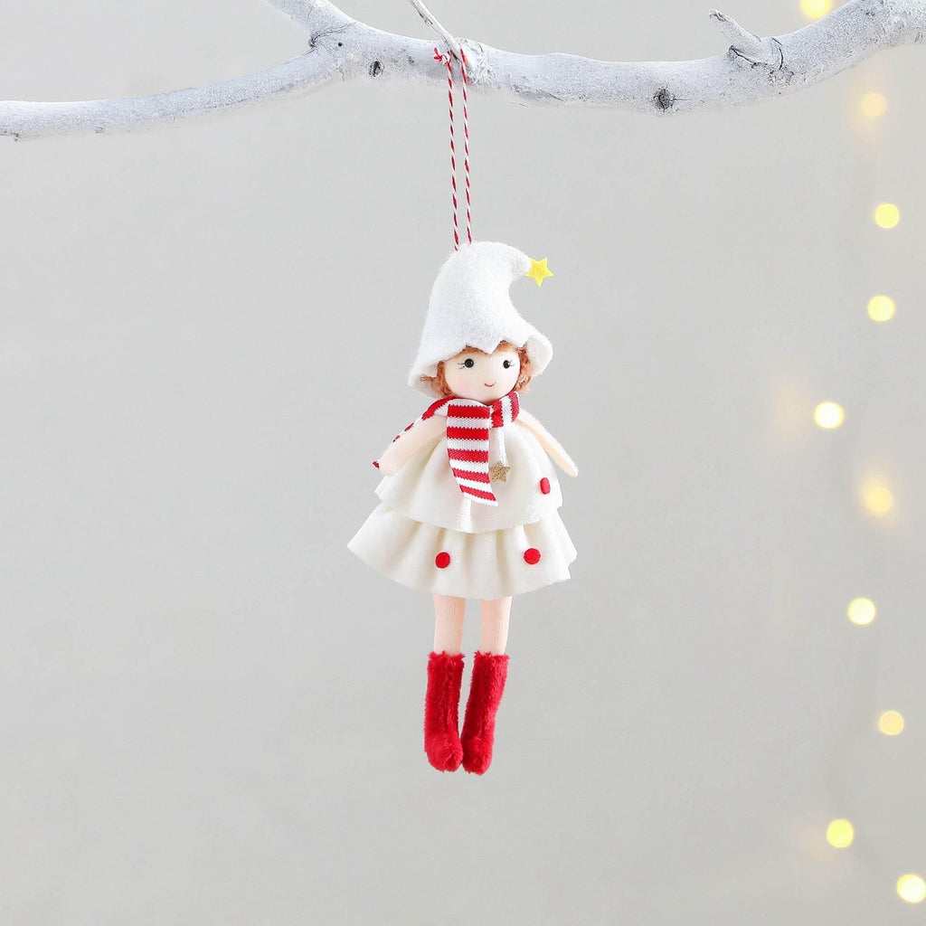 Christmas Angel Doll Pendant Cake Dress Girl Ornament - ZA-Zola