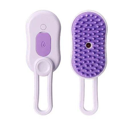 3-in-1 Steam Pet Brush – Grooming, Massage & Hair Removal - ZA-Zola
