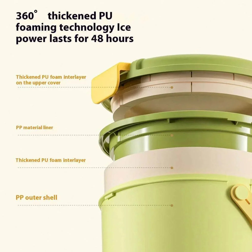 4L Camping Ice Insulation Barrel with Ice Plates - ZA-Zola