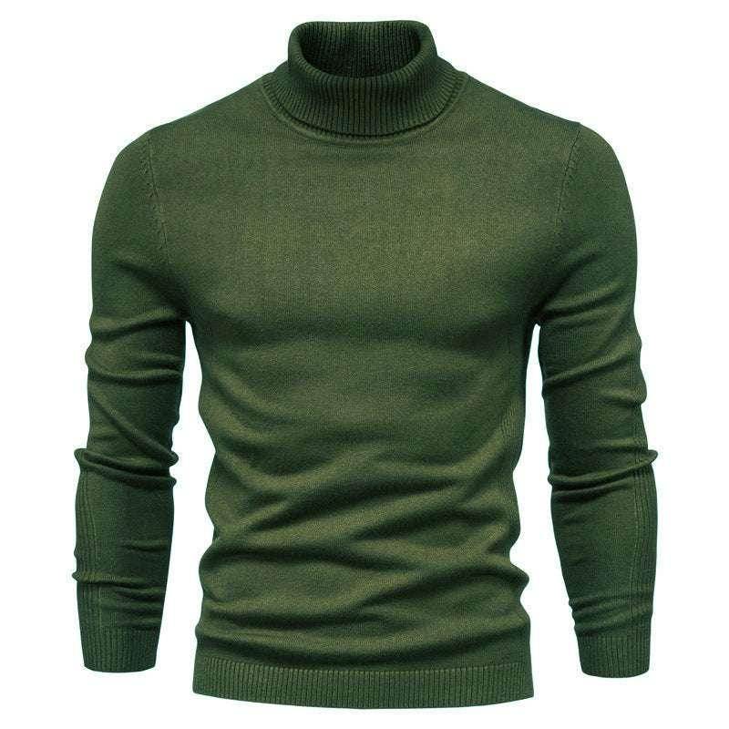 Men's Slim Turtleneck Sweater - Winter Casual Pullover - ZA-Zola
