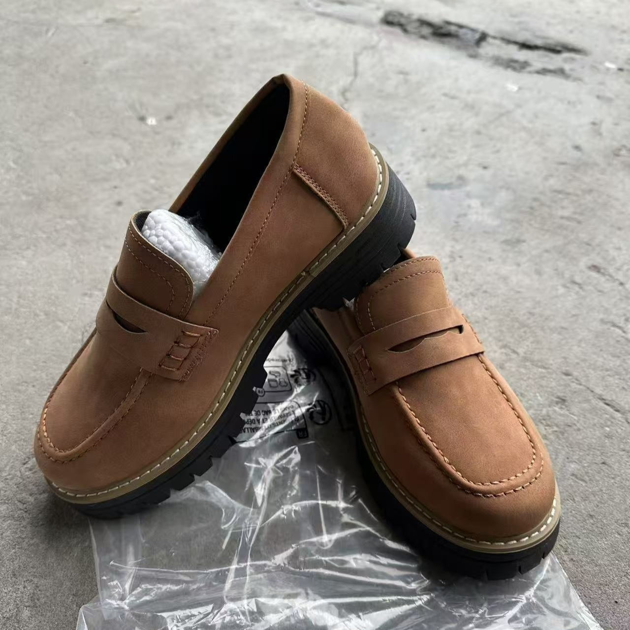 Women’s British Style Matte Flat Shoes Casual Elegant Wear