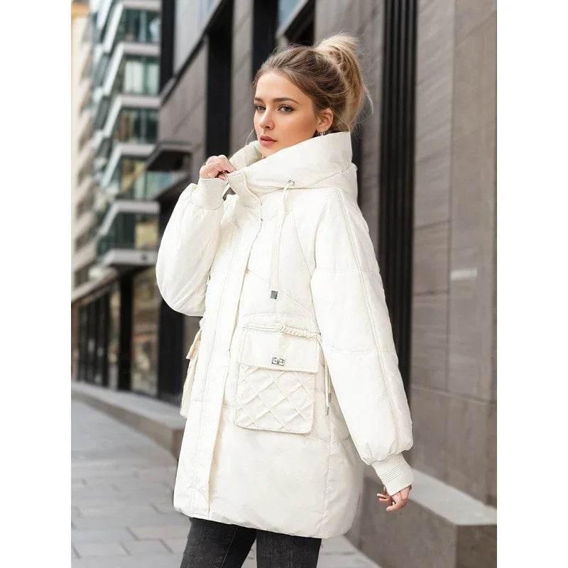 Winter Warm Hooded Coat with Pockets – Cozy & Stylish Jacket | Buy Now! - ZA-Zola
