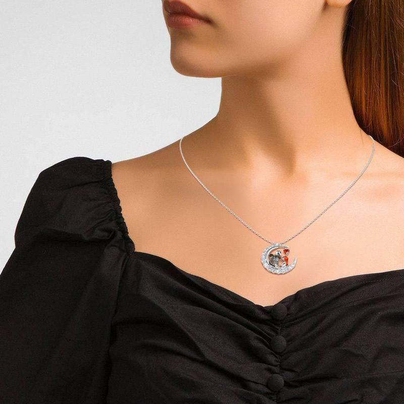 ZA-Zola Halloween Moon Skull Necklace - ZA-Zola