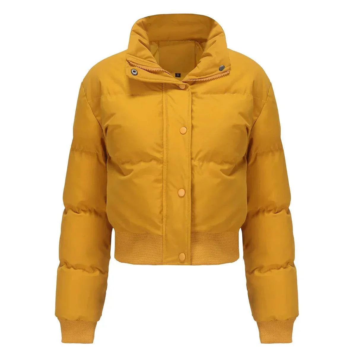 Shop Women’s Short High Collar Warm Coat – Stylish Winter - ZA-Zola