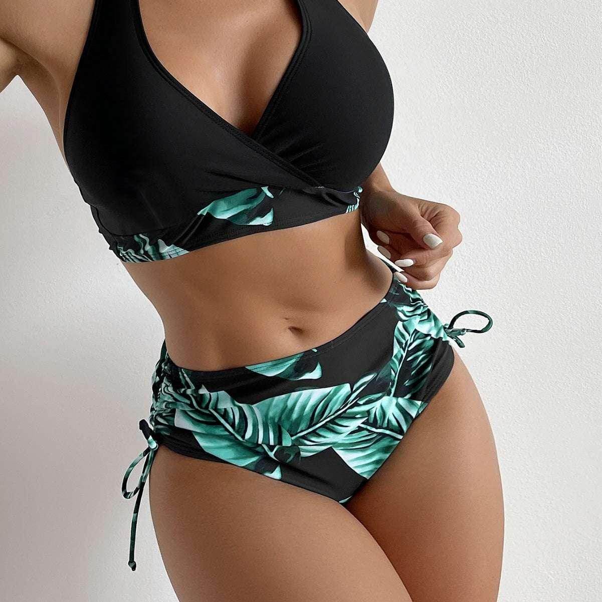 High Waist Halter Bikini – Stylish & Sexy Swimwear - ZA-Zola