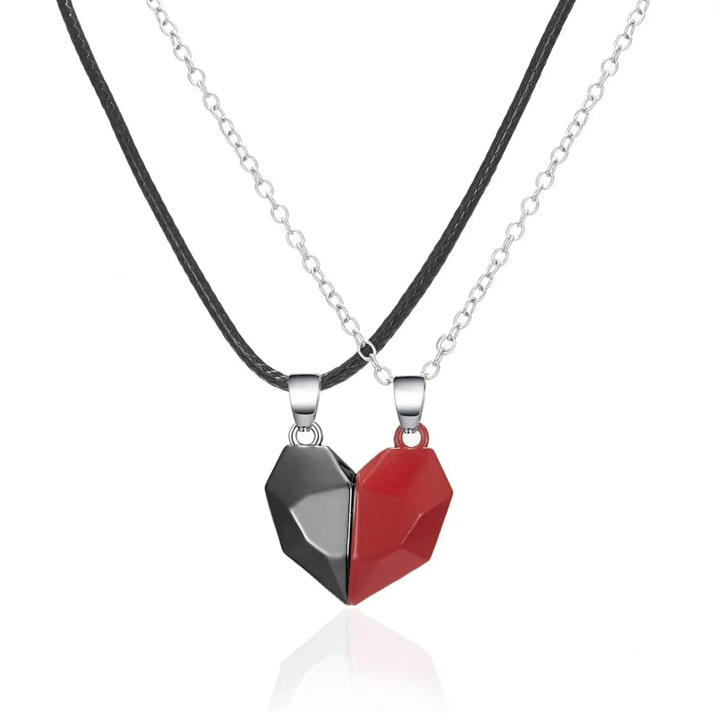 Magnetic Heart Pendant Necklace for Couples - ZA-Zola