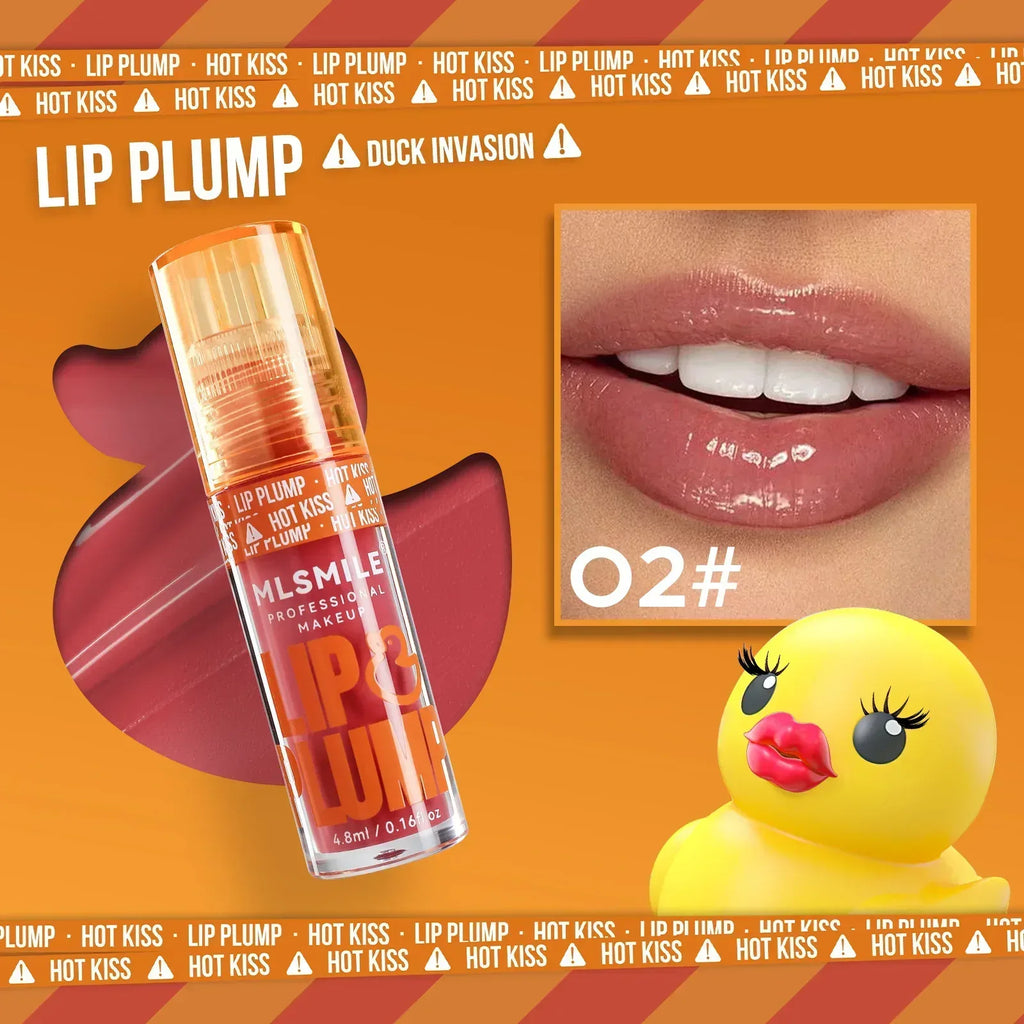 Duck Lip Gloss Mirror Lip Lacquer – Pearlescent Liquid Lipstick - ZA-Zola