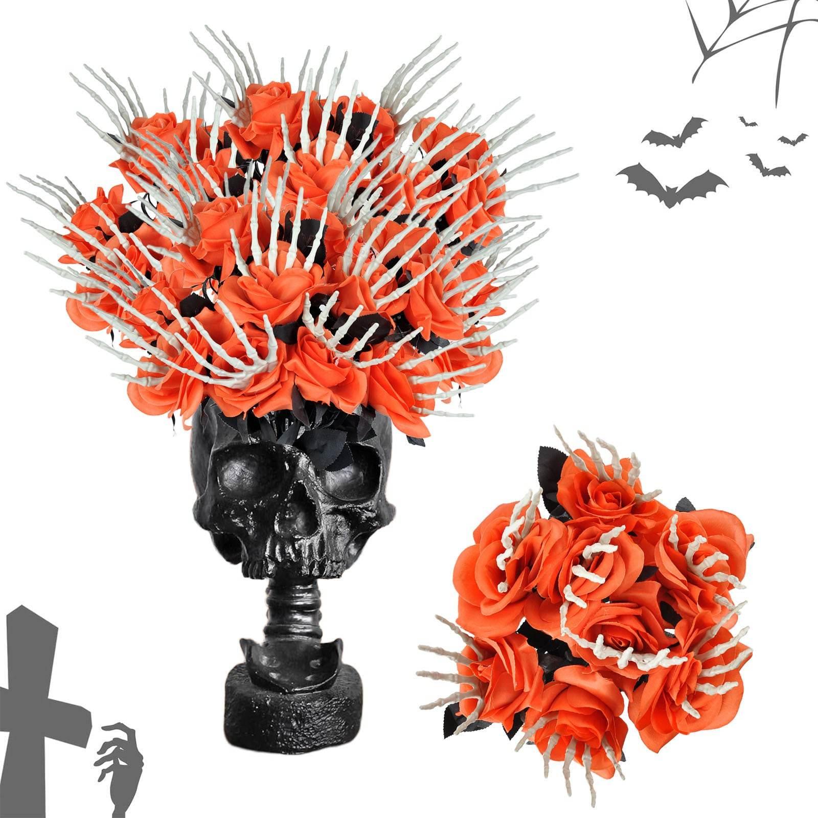 ZA-Zola Halloween Skull Hand Rose Decoration - ZA-Zola