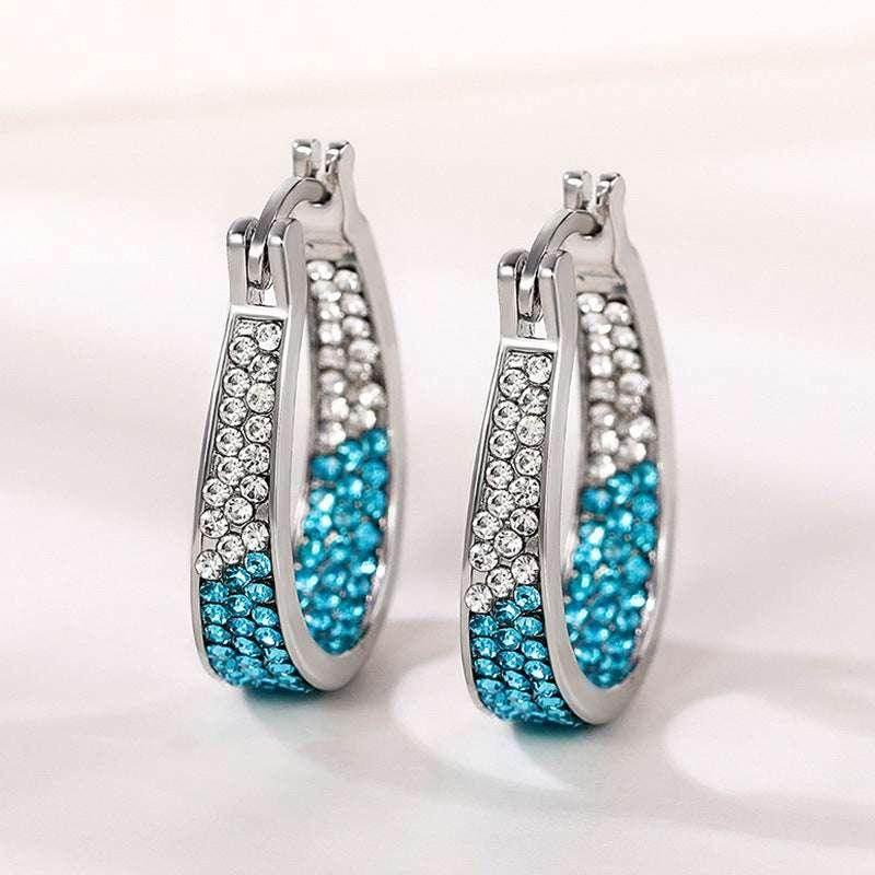 Colorful Diamond Ear Clip Earrings for Women - ZA-Zola