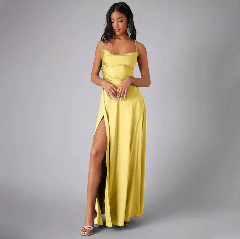 Backless Slim Fit Dress – S-3XL, 14 Colors - ZA-Zola