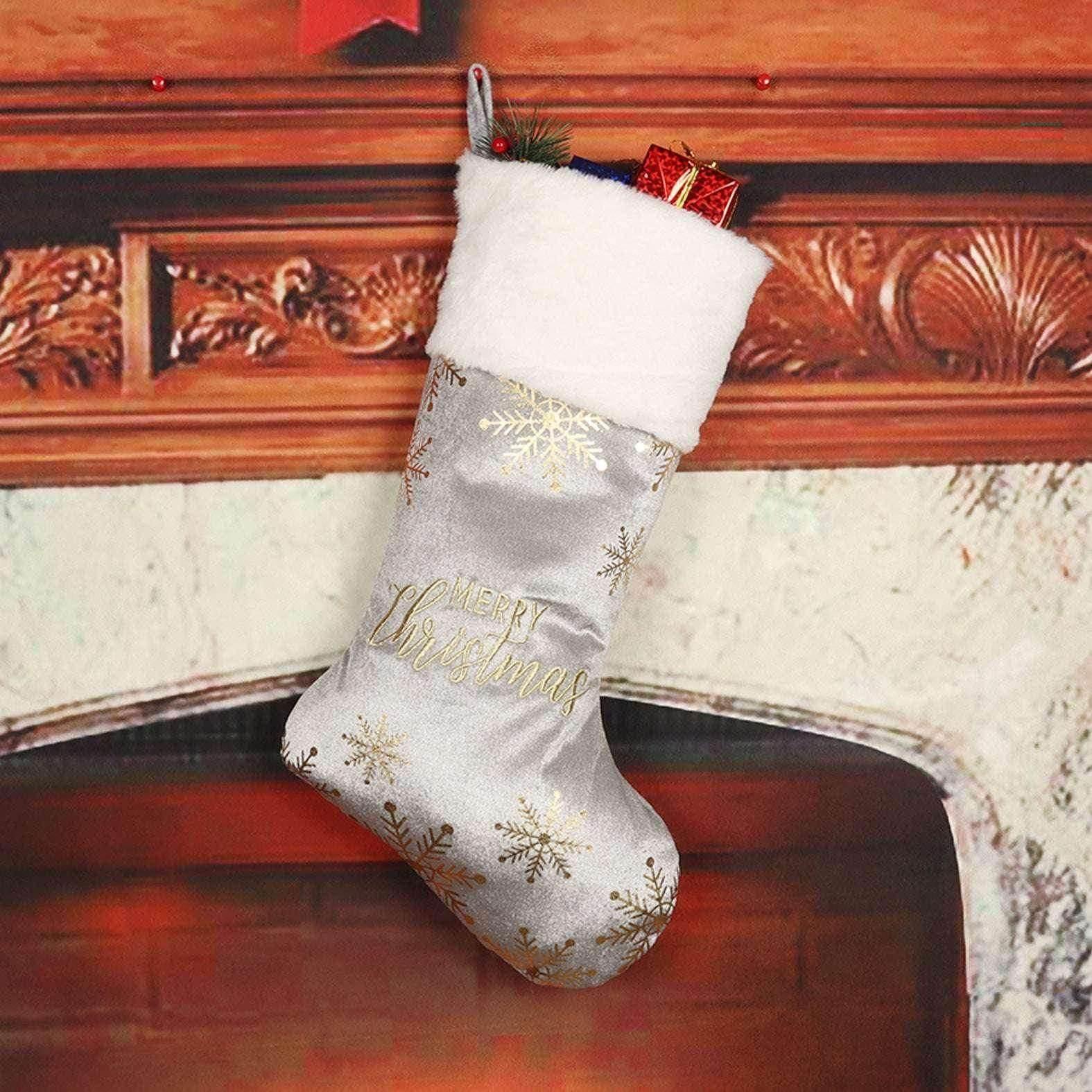 Embroidered Christmas Stockings – Candy & Gifts - ZA-Zola