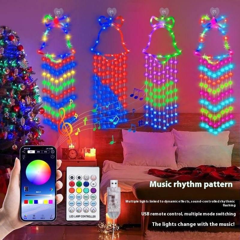 Christmas Bell Hanging Lamp Tree Decoration USB Light - ZA-Zola