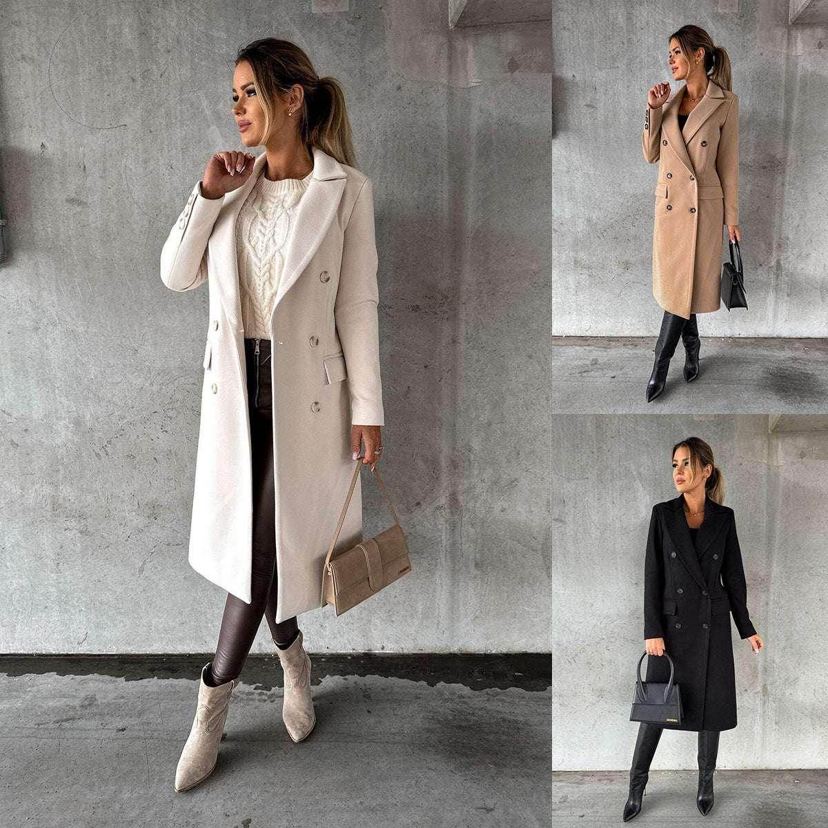 Fashion Casual Woolen Coat for Women - Stylish Outerwear - ZA-Zola