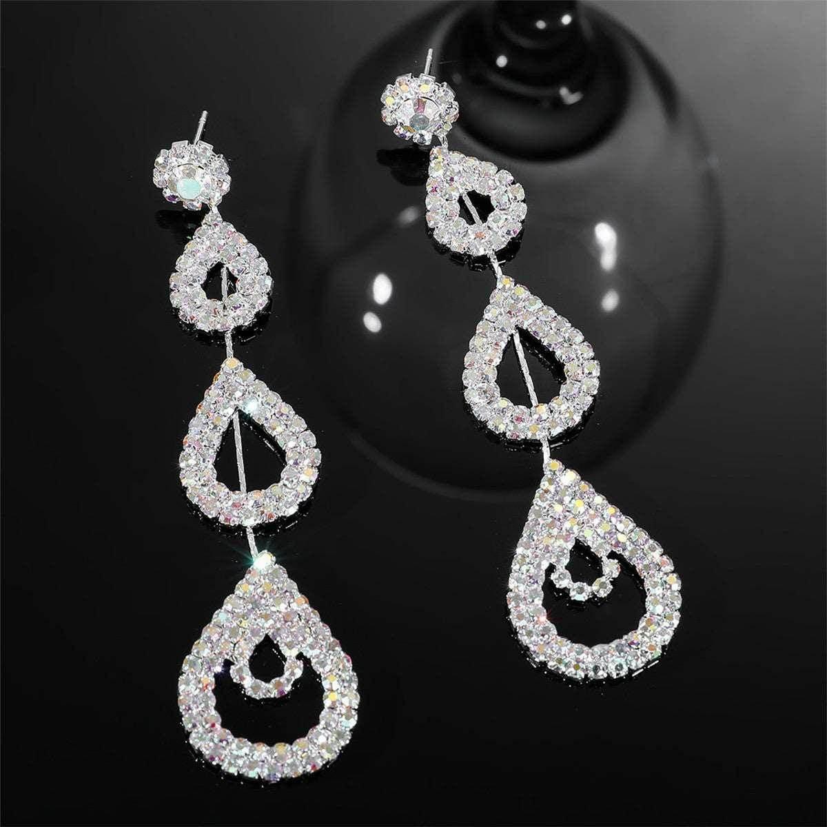 Fashion Rhinestone Long Earrings – Shop Now! - ZA-Zola