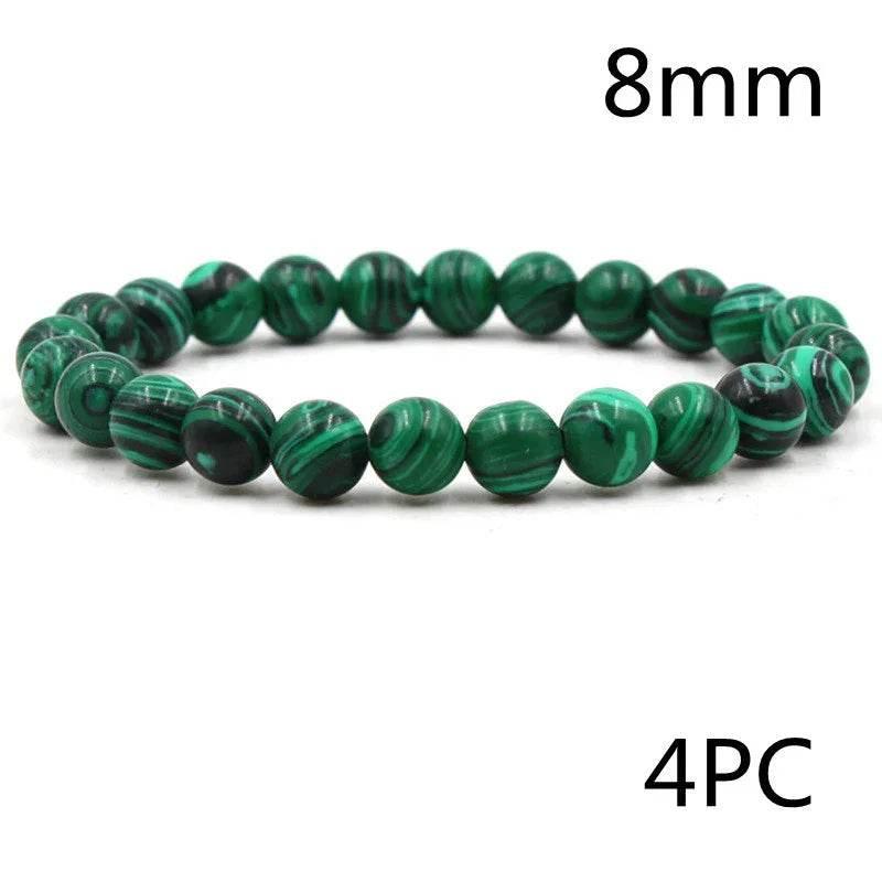 Classic Matte Malachite Bracelet for Men & Women - ZA-Zola