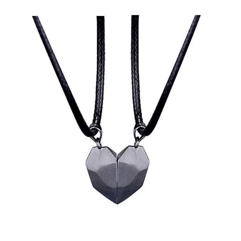 Magnetic Heart Pendant Necklace for Couples - ZA-Zola