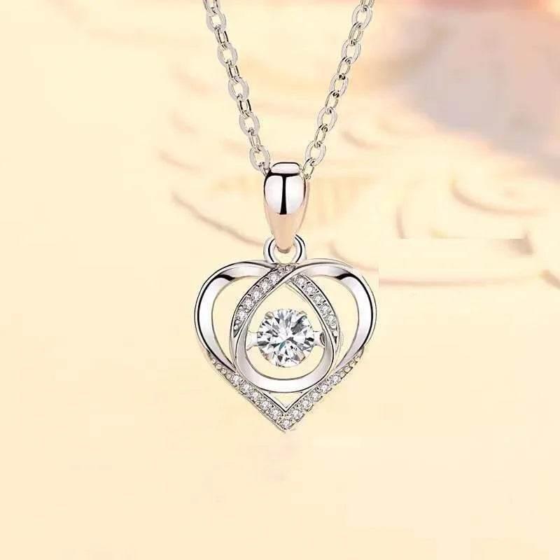 S925 Beating Heart Necklace – Luxury Valentine's Gift - ZA-Zola