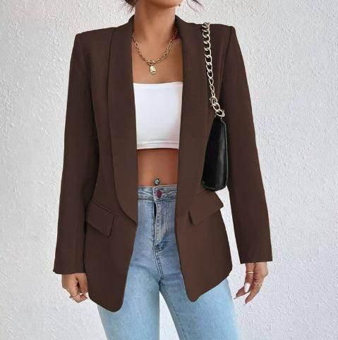 Women's Winter Rose Suit Lapel Jacket - ZA-Zola