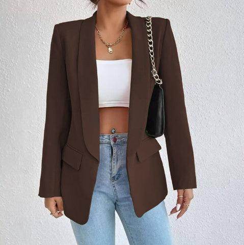 Women's Winter Rose Suit Lapel Jacket - ZA-Zola